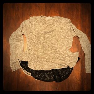 Girls pretty hi-low top